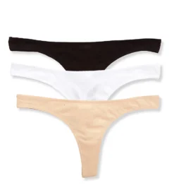 Skin Organic Pima Cotton Thong - 3 Pack OJT3R -Freya Fashion Shop skin skn01 ojt3r cs2