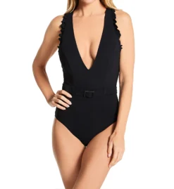 Skinny Dippers Jelly Beans Cinch Ruffle One Piece Swimsuit 6529170