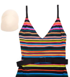 Skinny Dippers Blinky Lucky Charm Belted One Piece Swimsuit 6533335 -Freya Fashion Shop skinny dippers skdp01 6533335 cs5