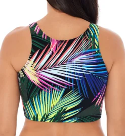 Skinny Dippers Bright Lights Shirr Thing Adjustable Crop Swim Top 6533336 -Freya Fashion Shop skinny dippers skdp01 6533336 cs1