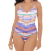 Skinny Dippers Prisma Shape Shifter V-Neck One Piece Swimsuit 6533365