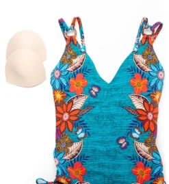 Skinny Dippers Bamboo Shape Shifter V-Neck One Piece Swimsuit 6533391 -Freya Fashion Shop skinny dippers skdp01 6533391 cs5