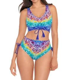 Skinny Dippers Alice Shirr Thing Adjustable Crop Swim Top 6540336 -Freya Fashion Shop skinny dippers skdp01 6540336 cs3