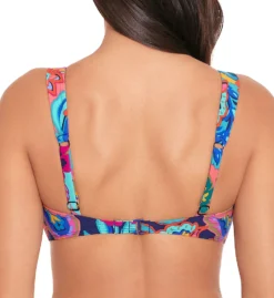 Skinny Dippers Tapestry Soomi Tab Front Bralette Swim Top 6540340 -Freya Fashion Shop skinny dippers skdp01 6540340 bs