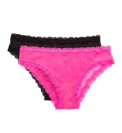 Smart And Sexy Lace Trim Cheeky Panty - 2 Pack SA1377 -Freya Fashion Shop smart and sexy ssxy01 sa1377 cs2