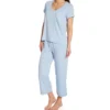 Softies By Paddi Murphy Cali Short Sleeve Capri PJ Set 9956-2 -Freya Fashion Shop softies by paddi murphy sof001 9956 2 gs