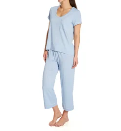 Softies By Paddi Murphy Cali Short Sleeve Capri PJ Set 9956-2