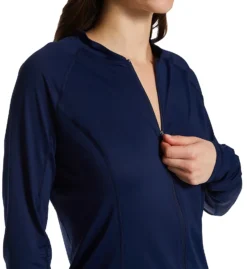 Speedo Active Full Zip Long Sleeve Color Block Rashguard 7734314 -Freya Fashion Shop speedo spdo01 7734314 cs1