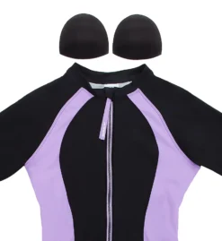 Speedo Active Zip Front Long Sleeve Swim Paddle Suit 7734350 -Freya Fashion Shop speedo spdo01 7734350 cs6