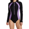 Speedo Active Zip Front Long Sleeve Swim Paddle Suit 7734350 -Freya Fashion Shop speedo spdo01 7734350 gs