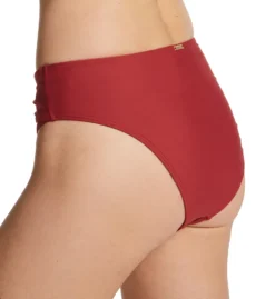 Sunsets Tuscan Red Tessa Tie High Rise Swim Bottom 29BTR -Freya Fashion Shop sunsets suns01 29btr bs