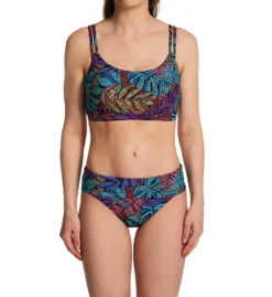 Sunsets Panama Palms Hannah High Waist Swim Bottom 33BPPM -Freya Fashion Shop sunsets suns01 33bppm cs3