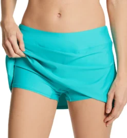 Sunsets Seaside Aqua Sporty Skirt Swim Bottom 40BSA -Freya Fashion Shop sunsets suns01 40bsa cs1