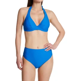 Sunsets Electric Blue Muse Halter Swim Top 51EB -Freya Fashion Shop sunsets suns01 51eb cs1