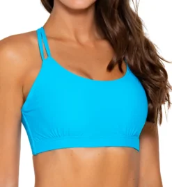 Sunsets Poolside Blue Taylor Bralette Swim Top 56PB