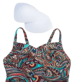 Sunsets Andalusia Serena V-Neck Tankini Swim Top 709AN -Freya Fashion Shop sunsets suns01 709an cs5