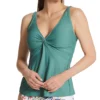 Sunsets Moss Forever Tankini Swim Top 77M