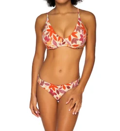 Swim Systems Pressed Petals Ellie Reversible Tab Side Bottom B309PP -Freya Fashion Shop swim systems swim01 b309pp cs1