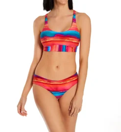 Swim Systems Mojave Mirage Hazel Reversible Hipster Swim Bottom B310MM -Freya Fashion Shop swim systems swim01 b310mm cs2