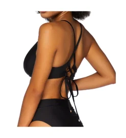 Swim Systems Black Maya Underwire Swim Top T516B -Freya Fashion Shop swim systems swim01 t516b cs1