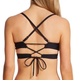 Swim Systems Black Bailey Bandeau Swim Top T522B -Freya Fashion Shop swim systems swim01 t522b cs1