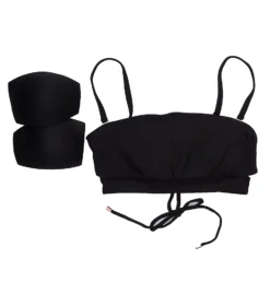 Swim Systems Black Bailey Bandeau Swim Top T522B -Freya Fashion Shop swim systems swim01 t522b cs6