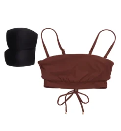 Swim Systems Driftwood Bailey Bandeau Swim Top T522D -Freya Fashion Shop swim systems swim01 t522d cs6