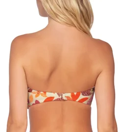 Swim Systems Pressed Petals Bridget Bandeau Swim Top T525PP -Freya Fashion Shop swim systems swim01 t525pp bs