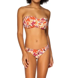 Swim Systems Pressed Petals Bridget Bandeau Swim Top T525PP -Freya Fashion Shop swim systems swim01 t525pp cs1