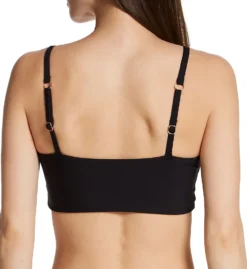 Swim Systems Black Sivan Crop Swim Top T530B -Freya Fashion Shop swim systems swim01 t530b bs