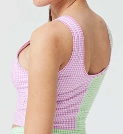 Terez Retro Gingham TLC Crop Bralette W/ Shelf Bra 2821 -Freya Fashion Shop terez trz001 2821 bs