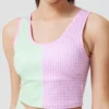 Terez Retro Gingham TLC Crop Bralette W/ Shelf Bra 2821 -Freya Fashion Shop terez trz001 2821 gs