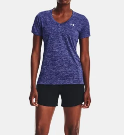 Under Armour UA Tech Twist V-Neck Short Sleeve T-Shirt 1258568 -Freya Fashion Shop under armour ua01 1258568 cs2