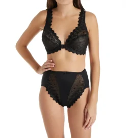 Valmont Embroidered Lace And Satin Hi-Cut Brief Panties 2320 -Freya Fashion Shop valmont val001 2320 cs2