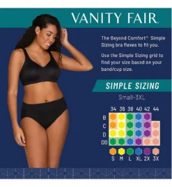 Vanity Fair Beyond Comfort Simple Sizing Wirefree Bra 72204 -Freya Fashion Shop vanity fair vf001 72204 cs5
