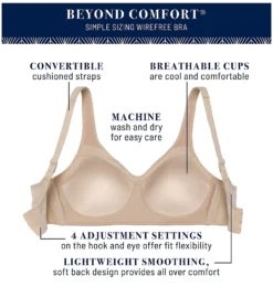 Vanity Fair Beyond Comfort Simple Sizing Wirefree Bra 72204 -Freya Fashion Shop vanity fair vf001 72204 cs6