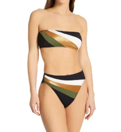 Vince Camuto Gold Shimmer Blocked Square Neck Swim Top V02726 -Freya Fashion Shop vince camuto vc01 v02726 cs4