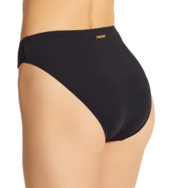 Vince Camuto Gold Shimmer Blocked High Leg Swim Bottom V02727 -Freya Fashion Shop vince camuto vc01 v02727 bs