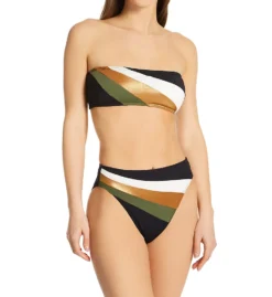 Vince Camuto Gold Shimmer Blocked High Leg Swim Bottom V02727 -Freya Fashion Shop vince camuto vc01 v02727 cs2
