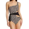 Vince Camuto Tanzania Cheetah One Shoulder One Piece Swimwuit V04626 -Freya Fashion Shop vince camuto vc01 v04626 gs