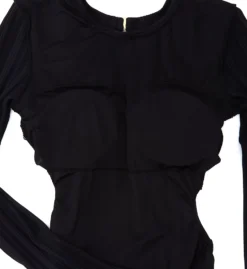 Vince Camuto Ripple Effect Rib Long Sleeve One Piece Swimsuit V69669 -Freya Fashion Shop vince camuto vc01 v69669 cs5