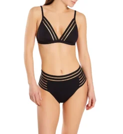 Vince Camuto Coast Lines Mesh Elastic Triangle Bikini Swim Top V70670 -Freya Fashion Shop vince camuto vc01 v70670 cs1