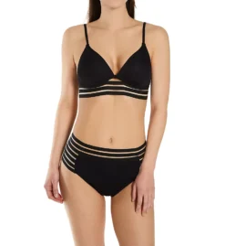Vince Camuto Coast Lines Mesh Elastic Molded Bikini Swim Top V70671 -Freya Fashion Shop vince camuto vc01 v70671 cs1
