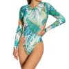 Vince Camuto Lush Tropic Long Sleeve One Piece Swimsuit V93669 -Freya Fashion Shop vince camuto vc01 v93669 gs