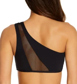 Vince Camuto Mesh Cutouts One Shoulder Mesh Bikini Swim Top V94721 -Freya Fashion Shop vince camuto vc01 v94721 bs